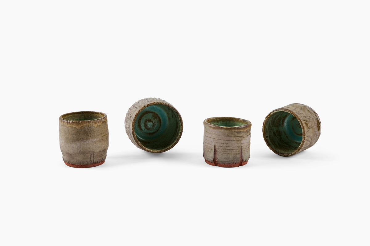 Kevin Willis for Commune Tequila Cups Grey Green