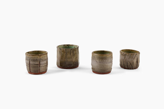 Kevin Willis for Commune Tequila Cups Grey Green