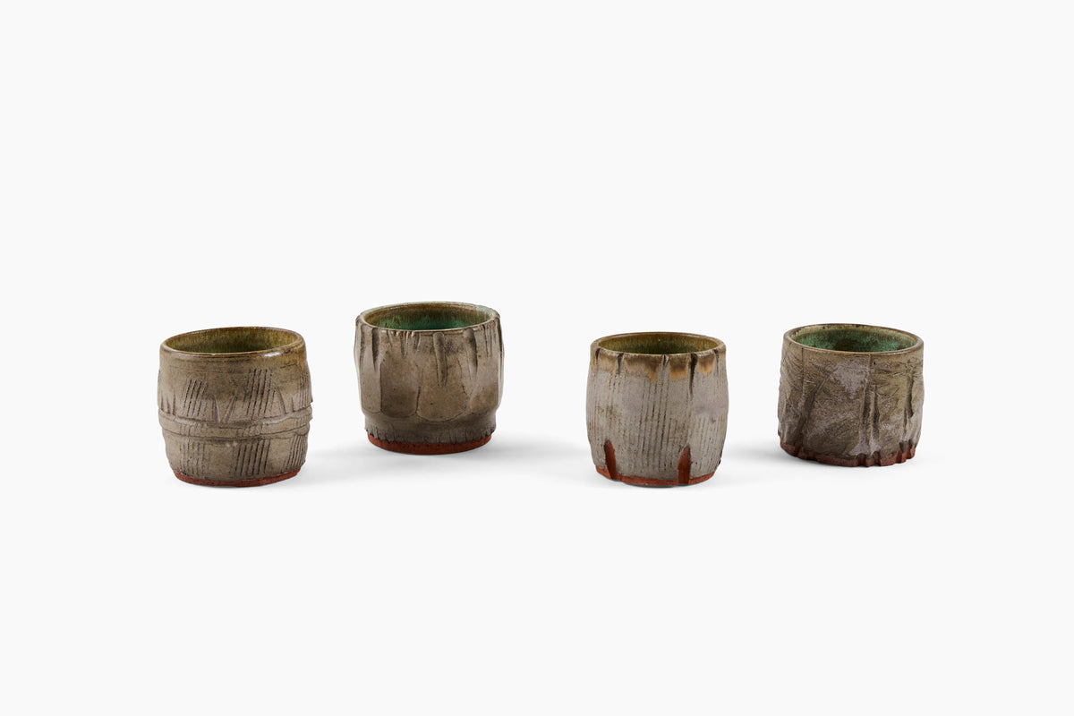 Kevin Willis for Commune Tequila Cups Grey Green