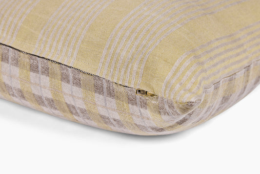 Chapelle Industries for Commune Bolster Limone Check