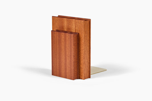 Luck Carpentry Stacked Mahogany + Sapele Bookend