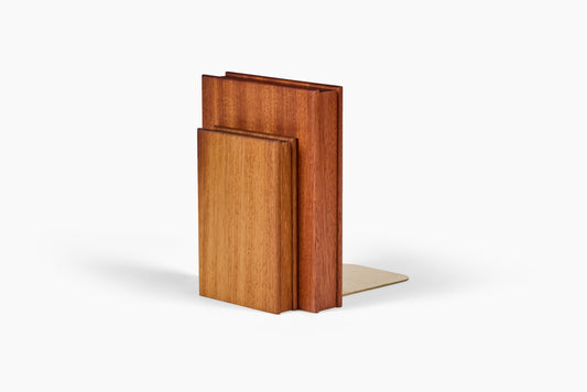 Luck Carpentry Stacked Mahogany + Afrormosia Bookend