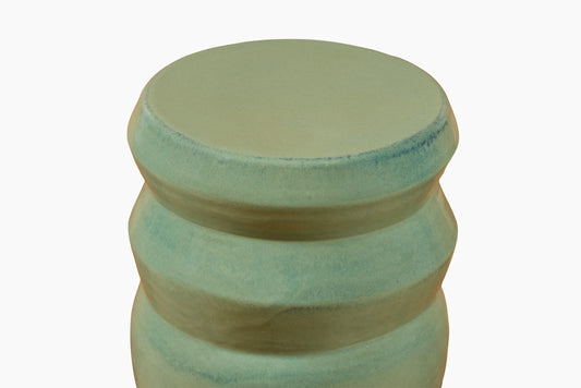 Matt Merkel Hess for Commune Ceramic Stool Jade Green