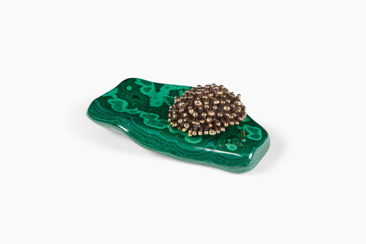 Lisa Eisner for Commune Sea Urchin Incense Holder with Malachite