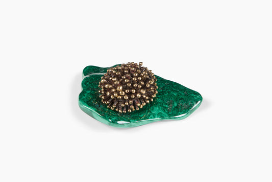 Lisa Eisner for Commune Sea Urchin Incense Holder with Malachite