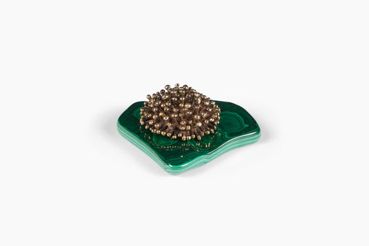 Lisa Eisner for Commune Sea Urchin Incense Holder with Malachite