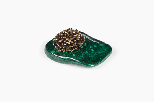 Lisa Eisner for Commune Sea Urchin Incense Holder with Malachite