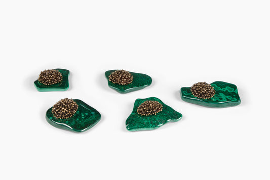 Lisa Eisner for Commune Sea Urchin Incense Holder with Malachite