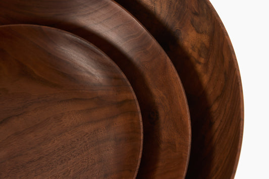 Niles Wertz Walnut Nested Set of 3 Bowls