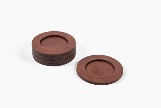 Peter Speliopoulos Leather Coasters