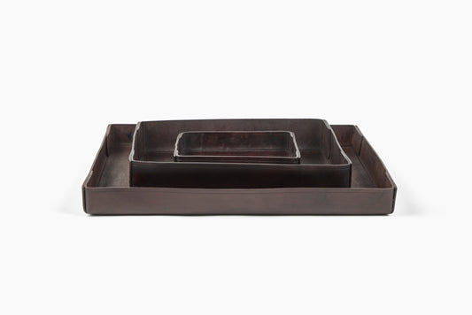 Peter Speliopoulos Chestnut Large Leather Tray