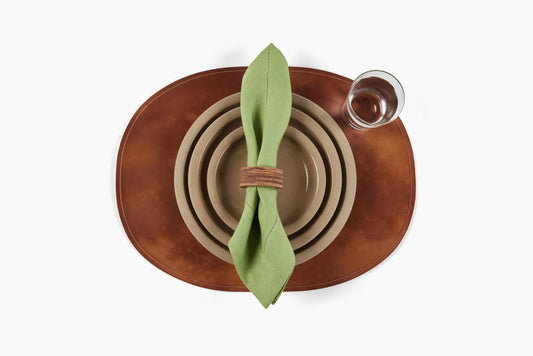 Peter Speliopoulos Camel Stacked Circle Napkin Rings