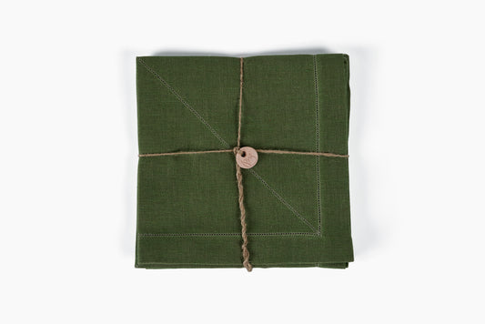 Peter Speliopoulos Forest Green Linen Napkins