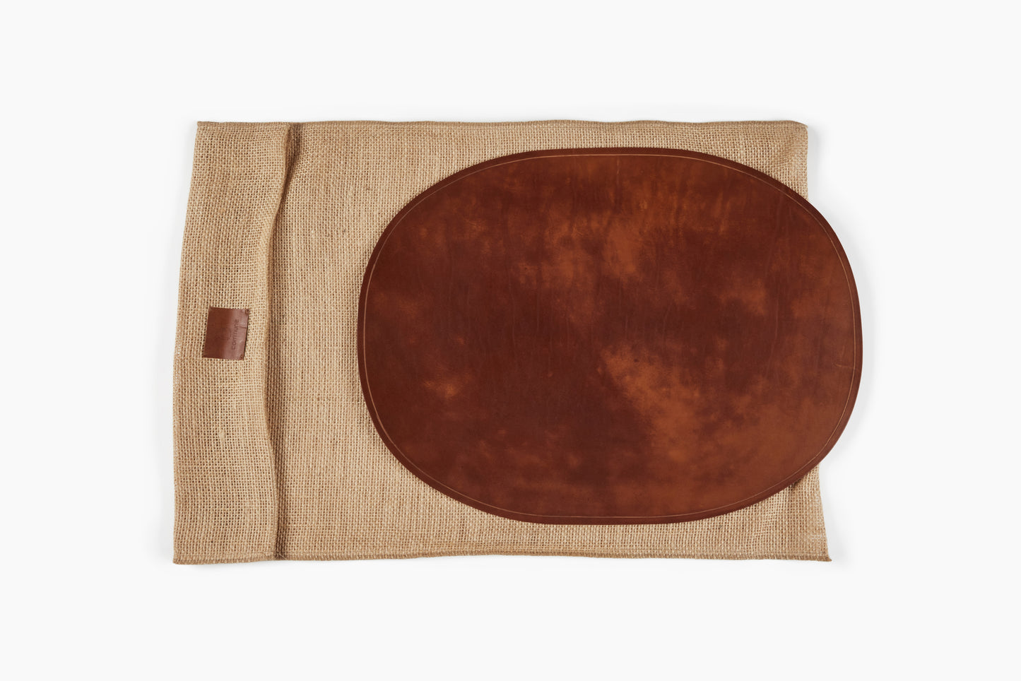 Peter Speliopoulos Camel Oblong Leather Placemats