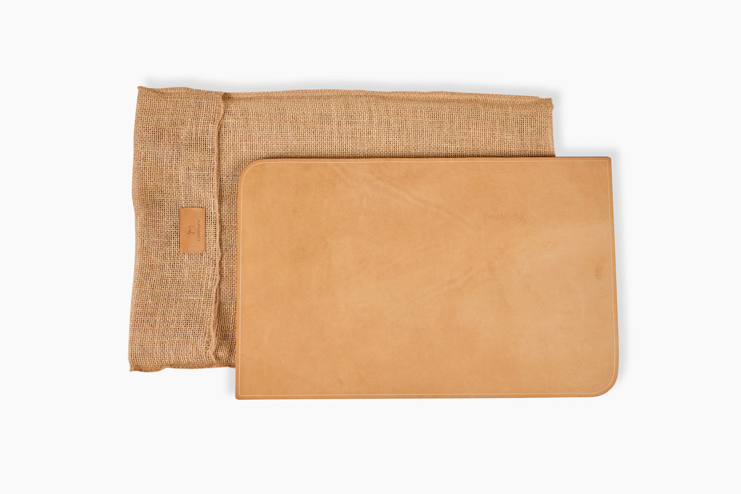 Peter Speliopoulos Tan Rectangle Leather Placemats