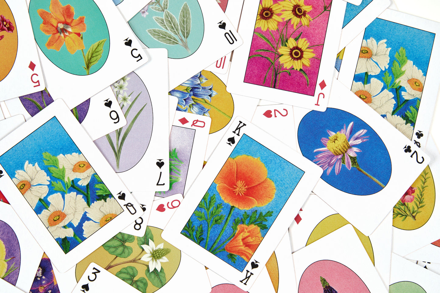 Los Angeles Wildflower Playing Cards