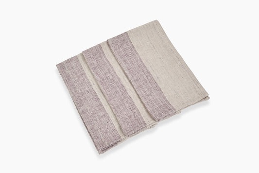 Commune Guest Towel Purple Stripe