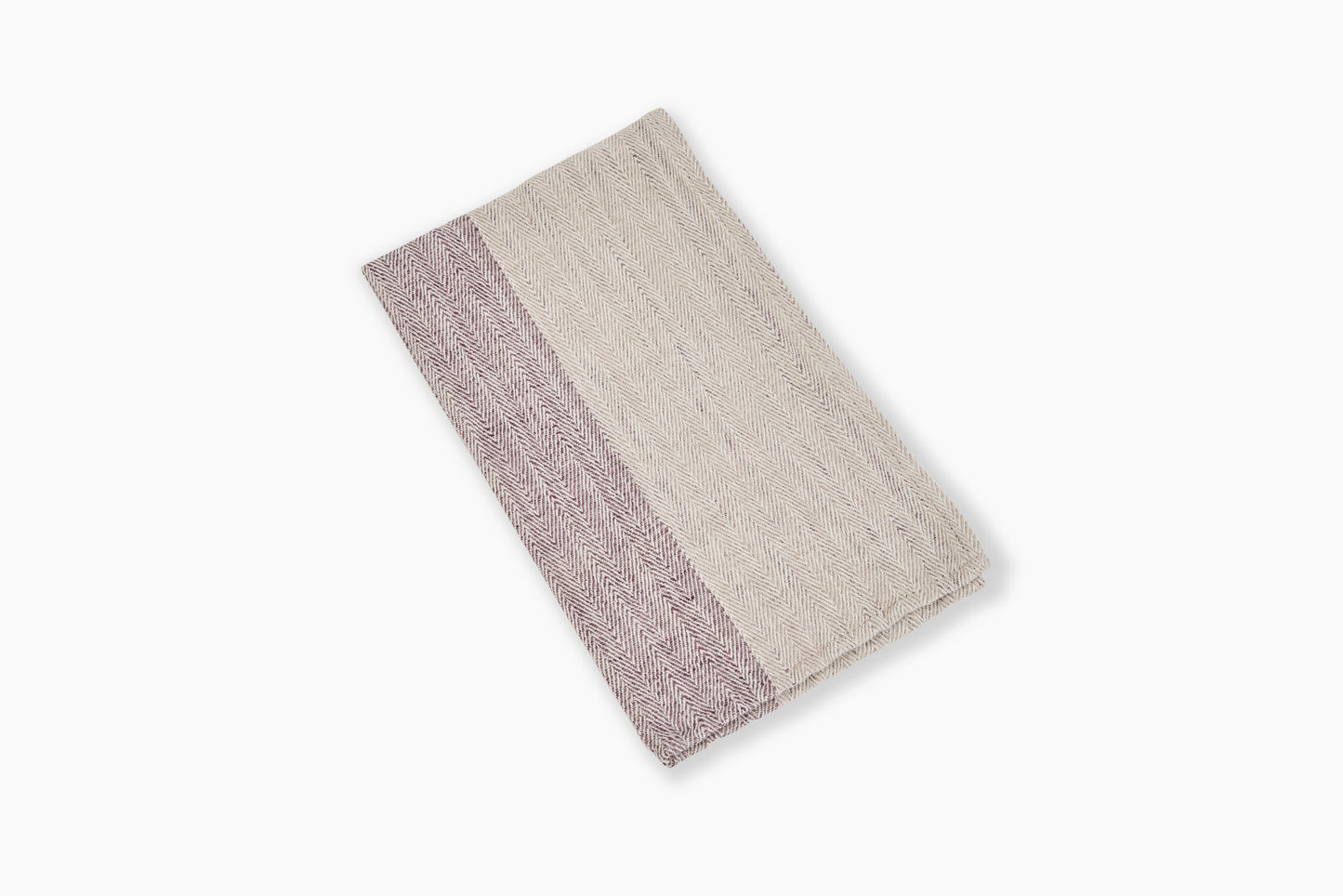Commune Guest Towel Purple Stripe