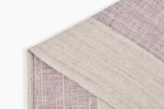 Commune Guest Towel Purple Stripe