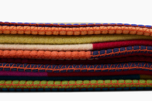 R+D LAB for Commune Abstrakt Blanket Lyons Blue