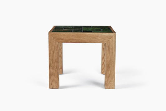 Sofia Londoño Green Mosaic White Oak Side Table