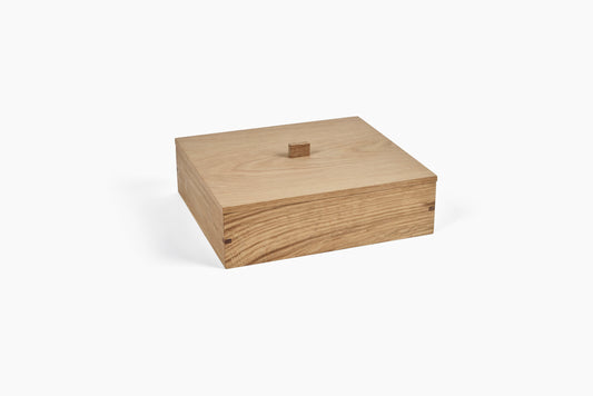 Summer Studio Large White Oak Box