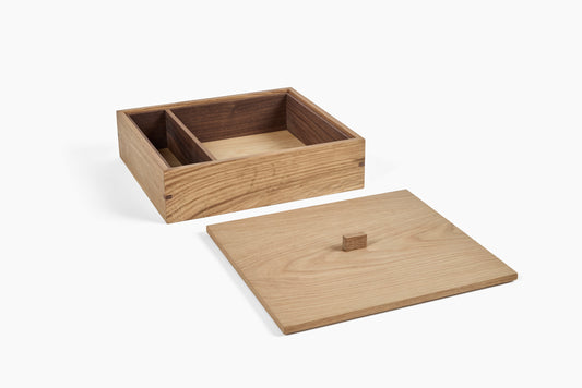 Summer Studio Large White Oak Box