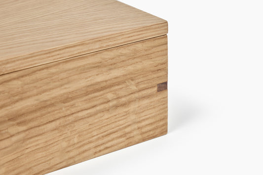 Summer Studio Large White Oak Box
