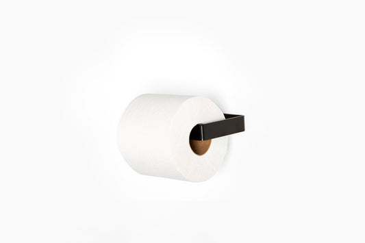Commune Tab Hardware Black Toilet Paper Holder