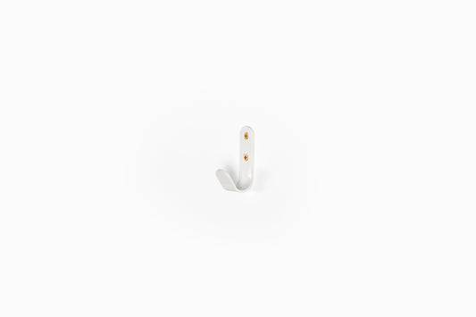 Commune Tab Hardware White Single Hook