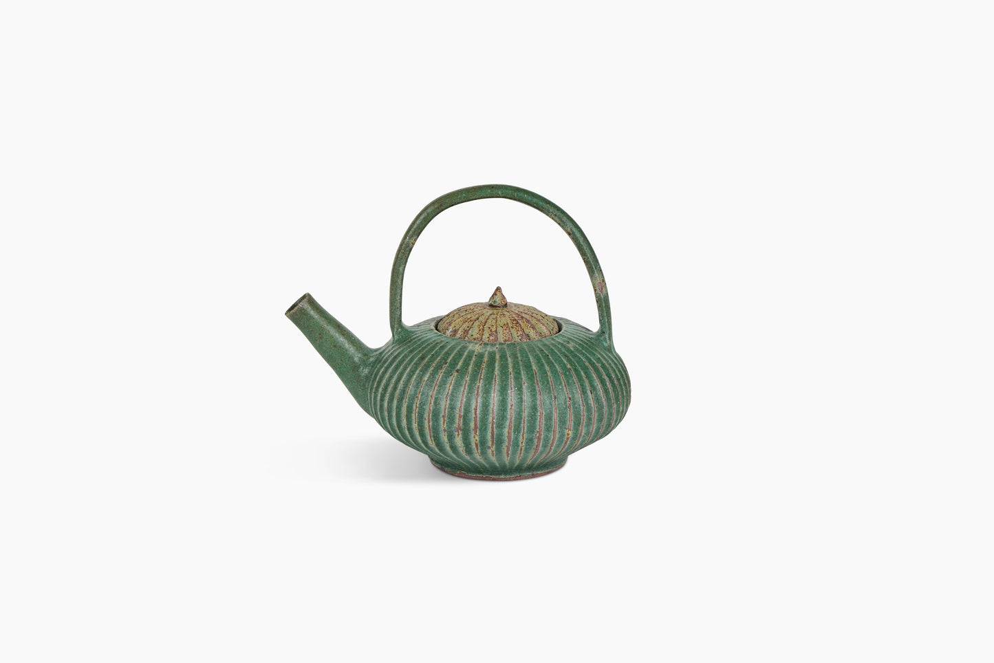 Zoe Dering for Commune Teapot Green Fluted