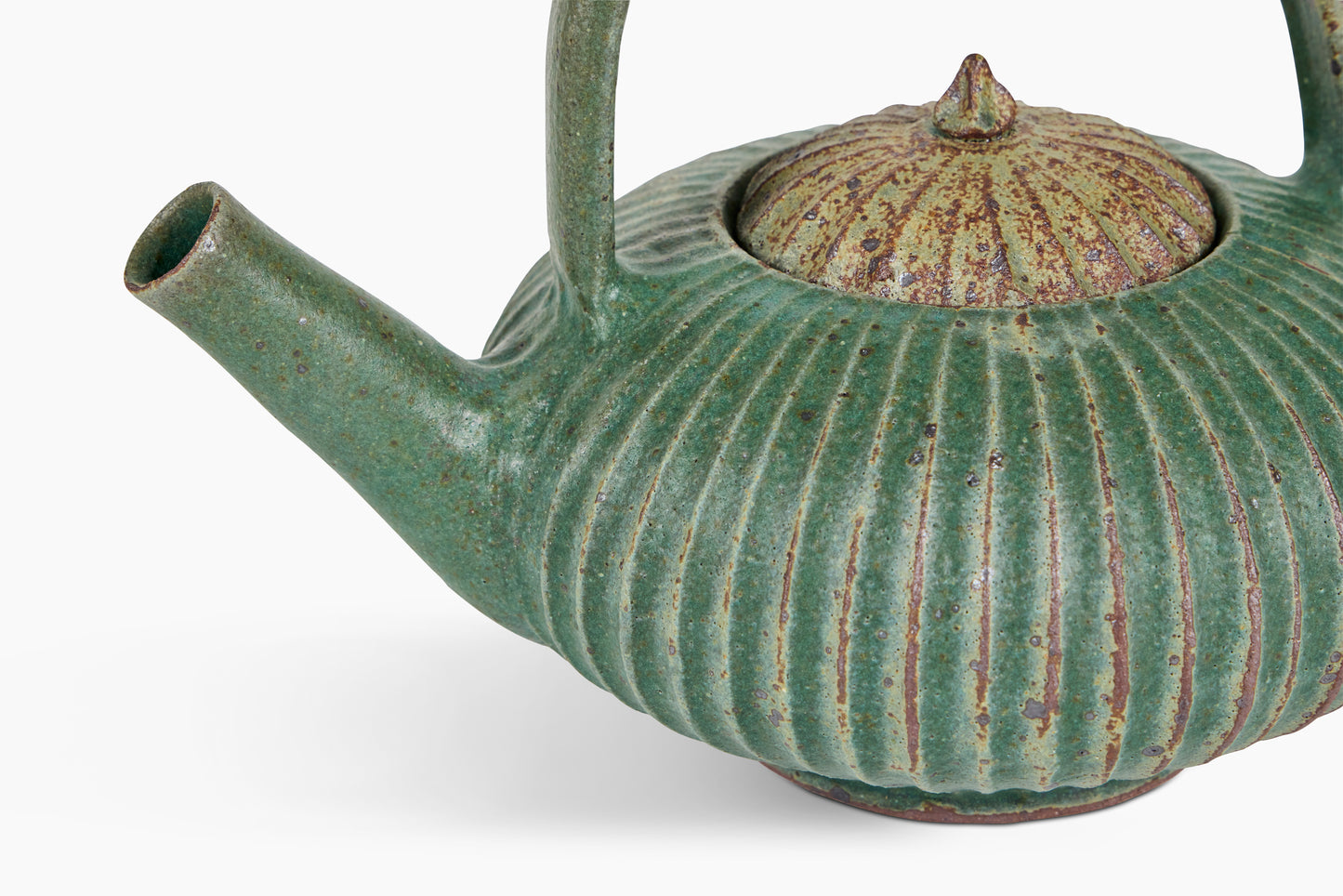 Zoe Dering for Commune Teapot Green Fluted