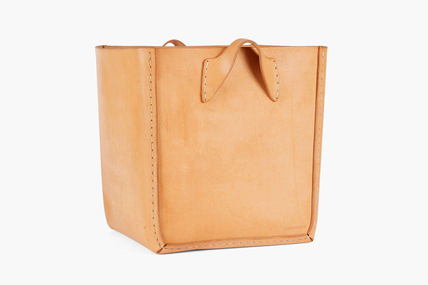 Andrew McAteer for Commune Large Square Leather Basket