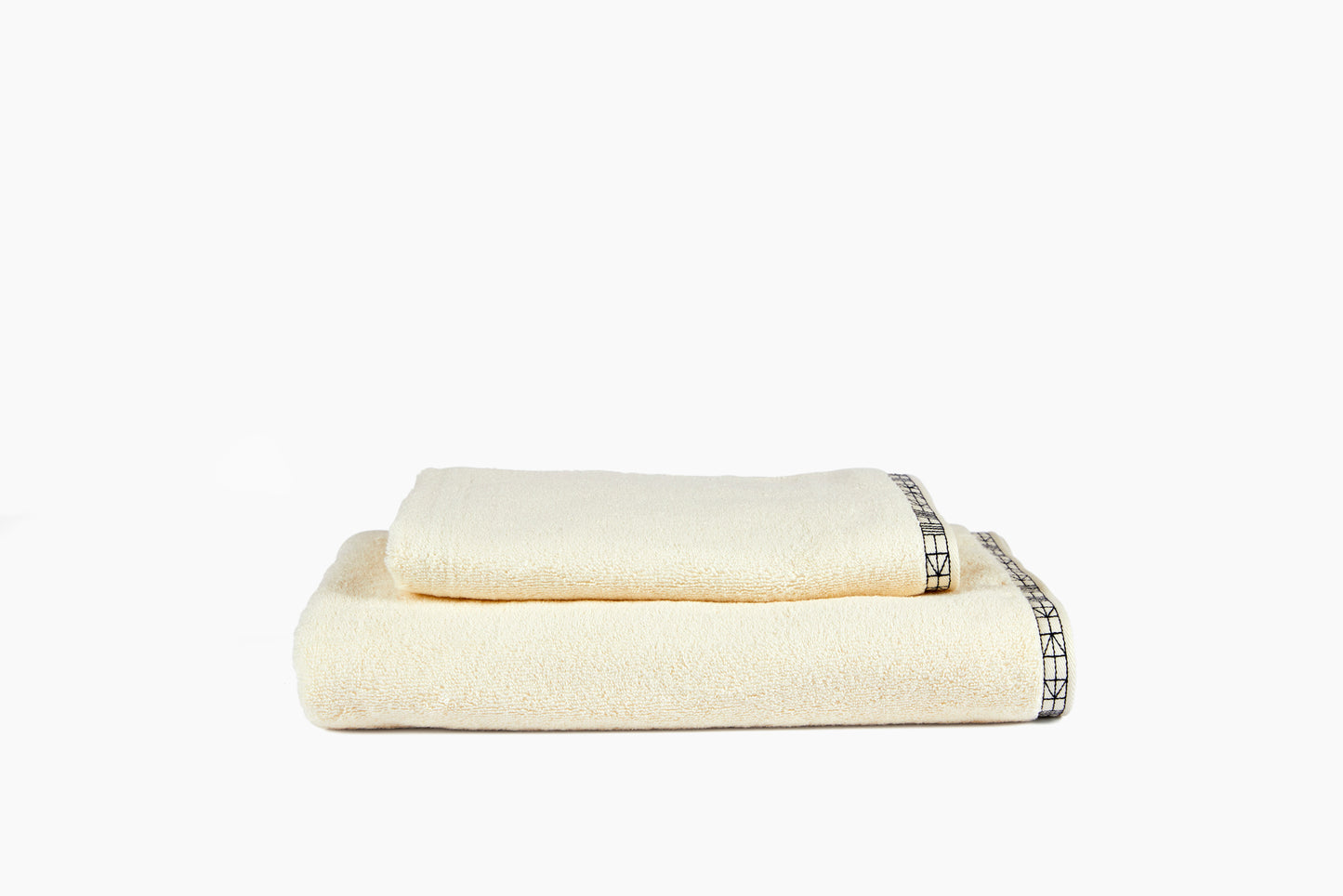 Commune for Hamburg House Ivory Sitio Bath and Hand Towels