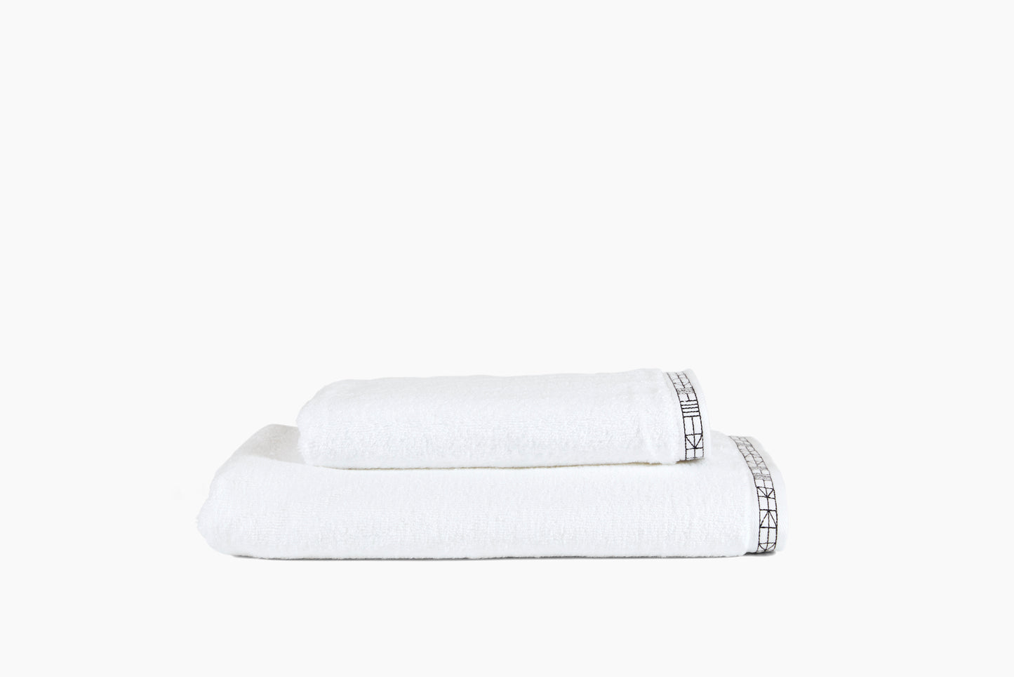 Commune for Hamburg House White Sitio Bath and Hand Towels